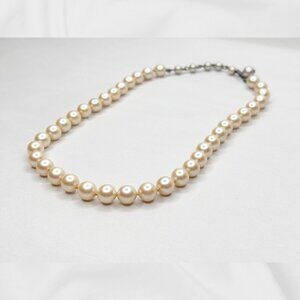 Vintage Faux Cream Pearl Choker 15.5"